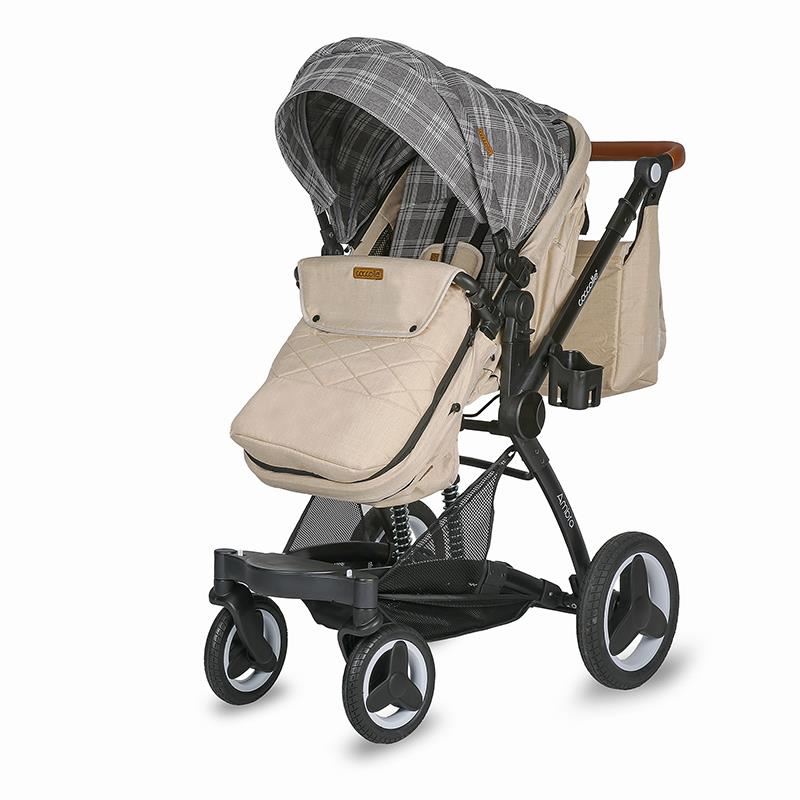 Carucior transformabil 3in1 Coccolle Ambra Safari Beige - gogobaby.ro