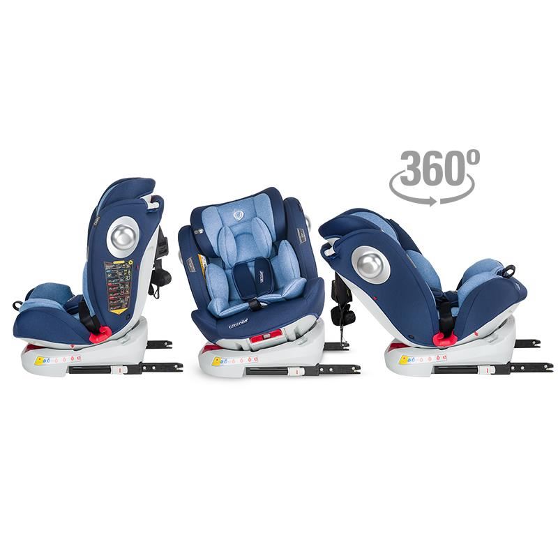 Scaun auto 0-36 kg rotativ Coccolle Nerio Celestial blue - gogobaby.ro