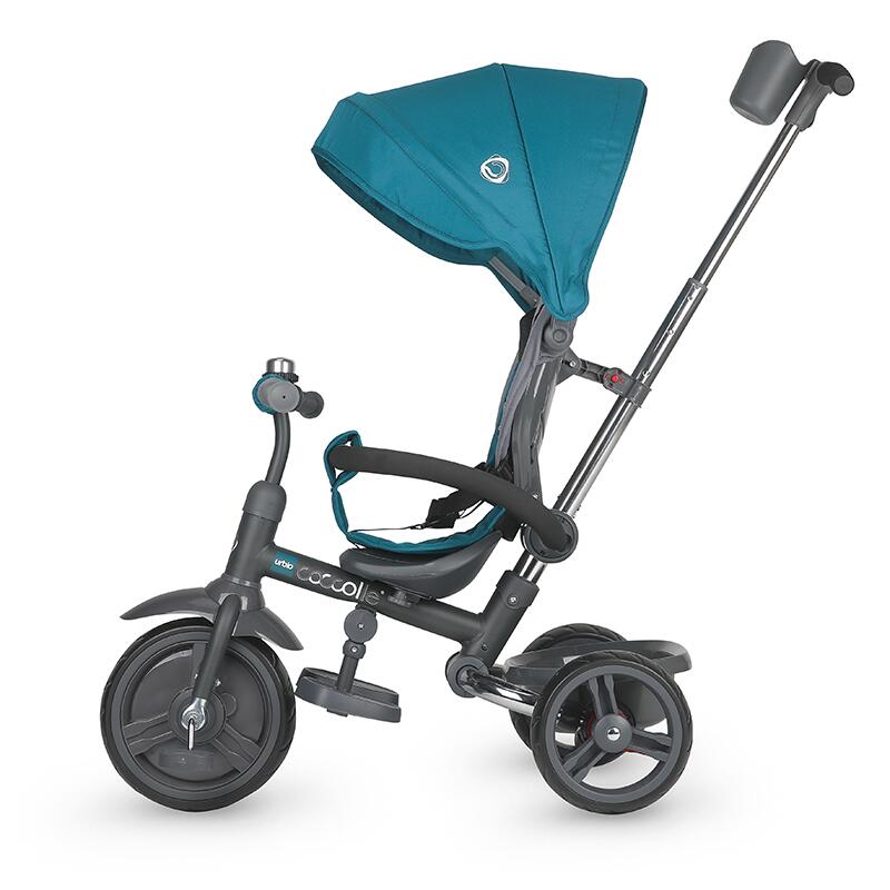 Tricicleta pliabila Coccolle Urbio Turquoise tide - gogobaby.ro