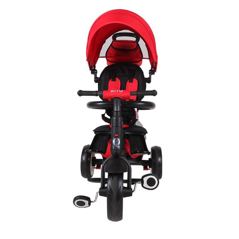 Tricicleta pliabila Qplay Rito+ Rosu - gogobaby.ro