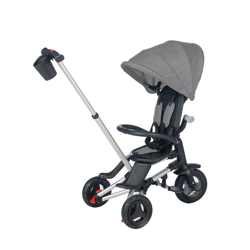 Tricicleta ultrapliabila Qplay Nova Rubber gri - gogobaby.ro