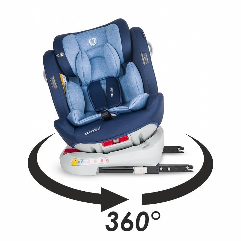 Scaun auto 0-36 kg rotativ Coccolle Nerio Celestial blue - gogobaby.ro