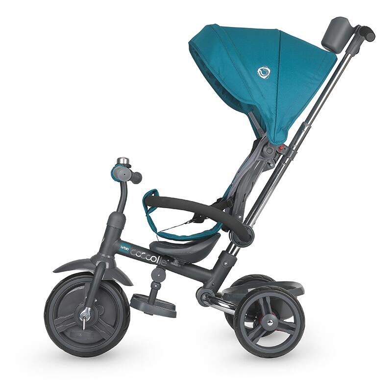 Tricicleta pliabila Coccolle Urbio Turquoise tide - gogobaby.ro
