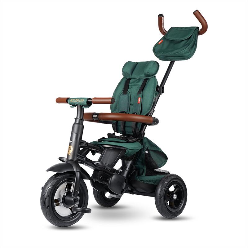 Tricicleta pliabila QPlay Rito Deluxe Verde - gogobaby.ro