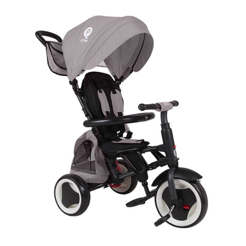 Tricicleta pliabila Qplay Rito+ Gri - gogobaby.ro