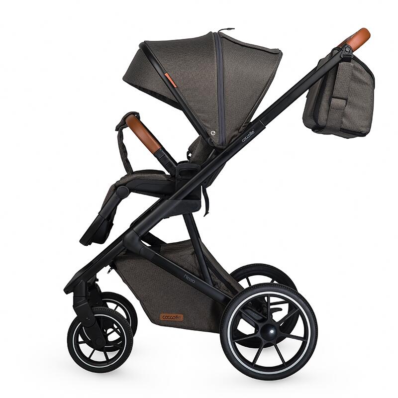 Carucior modular 2in1 C Nessia Anthracite+Balansoar bebelusi C Velio Butternut - gogobaby.ro