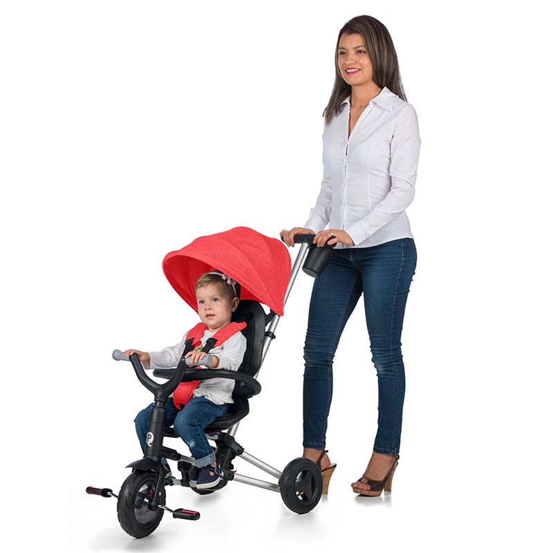 Tricicleta ultrapliabila Qplay Nova Rosu - gogobaby.ro