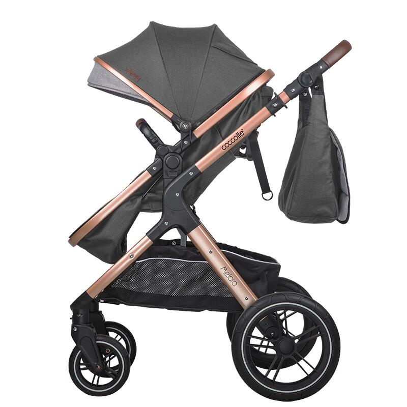 Carucior transformabil 3in1 Coccolle Melora Diamond black - gogobaby.ro