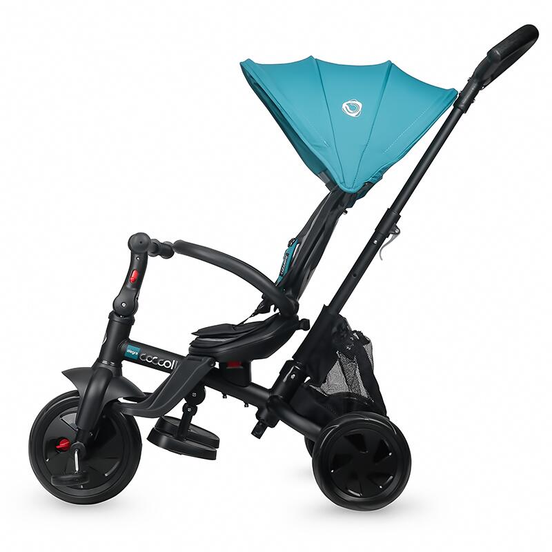 Tricicleta multifunctionala Coccolle Alegra Turquoise tide - gogobaby.ro