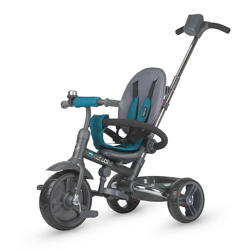 Tricicleta pliabila Coccolle Urbio Turquoise tide - gogobaby.ro
