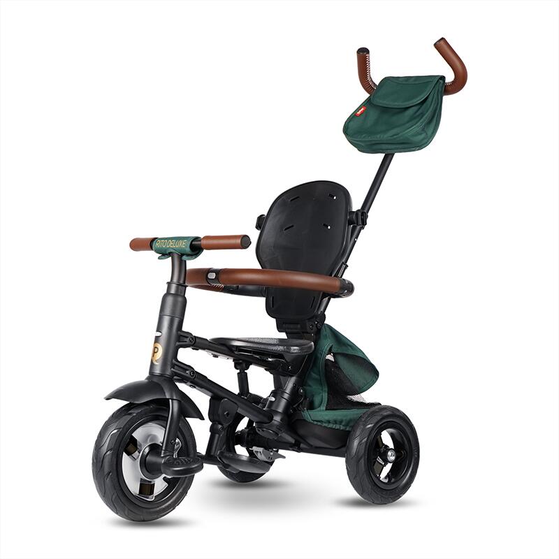 Tricicleta pliabila QPlay Rito Deluxe Verde - gogobaby.ro