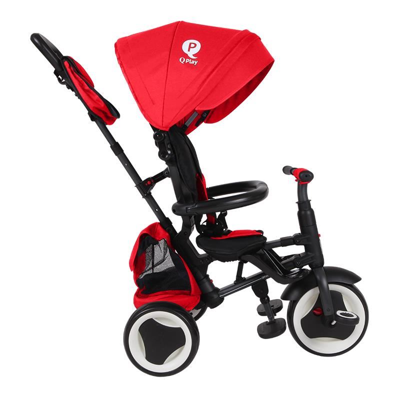 Tricicleta pliabila Qplay Rito+ Rosu - gogobaby.ro