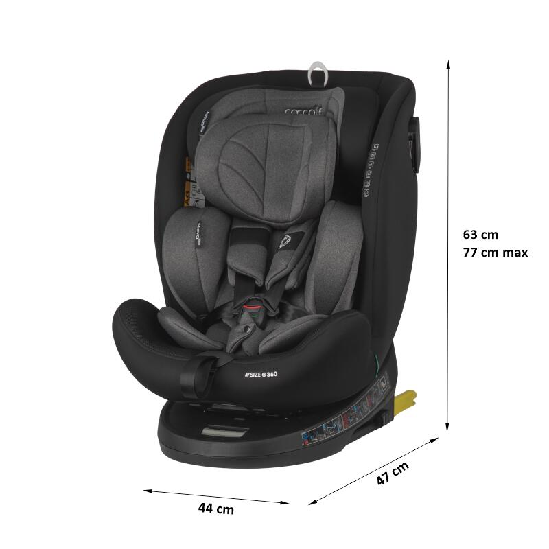Scaun auto iSize 40-150 cm Coccolle Nova Diamond black - gogobaby.ro