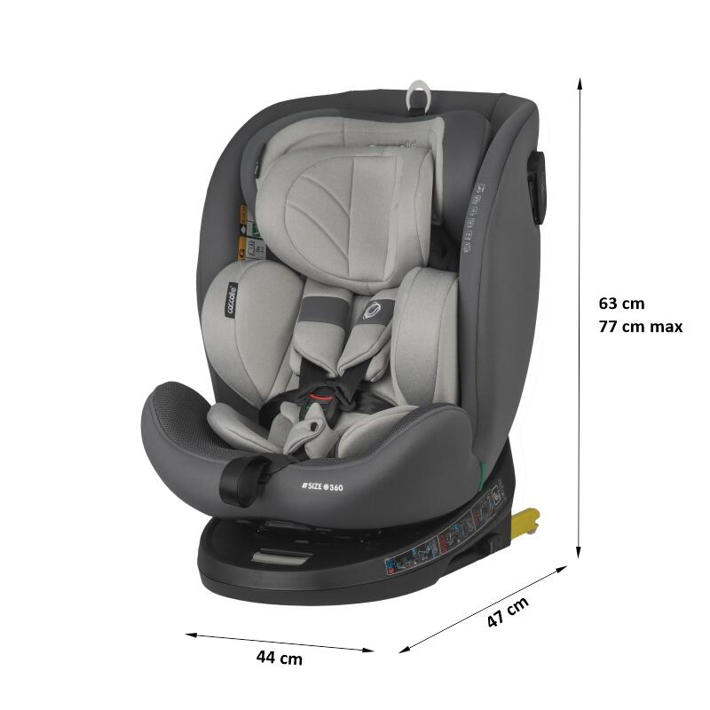 Scaun auto iSize 40-150 cm Coccolle Nova Moonlit grey - gogobaby.ro