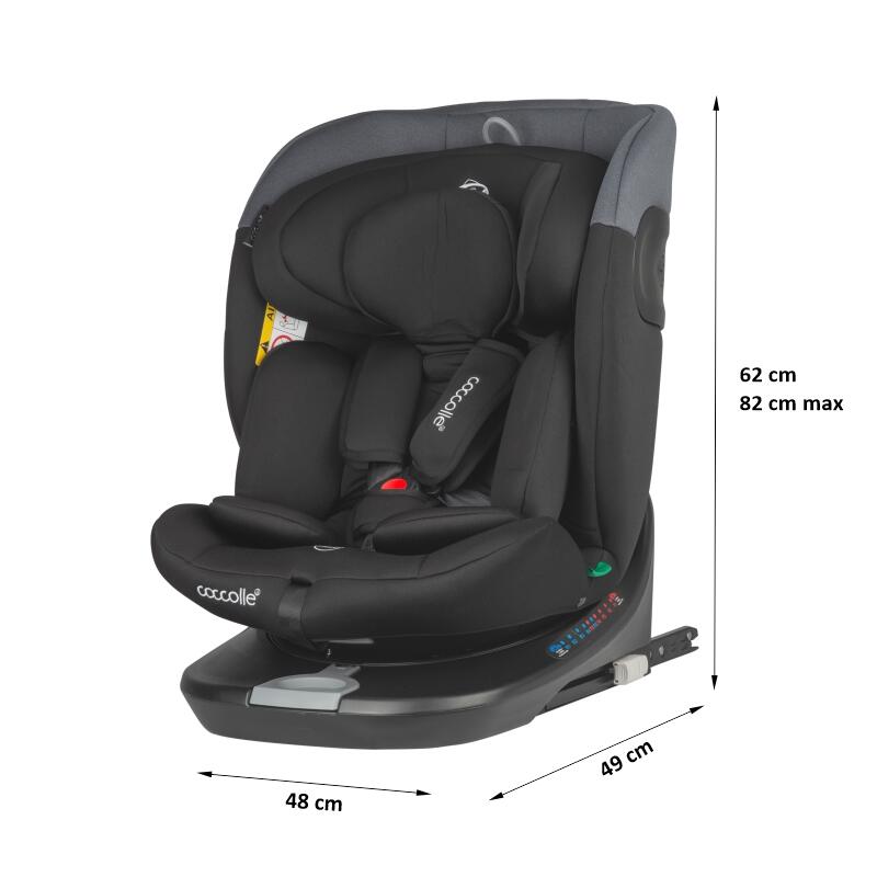 Scaun auto iSize 40-150 cm Coccolle Atira Diamond black - gogobaby.ro