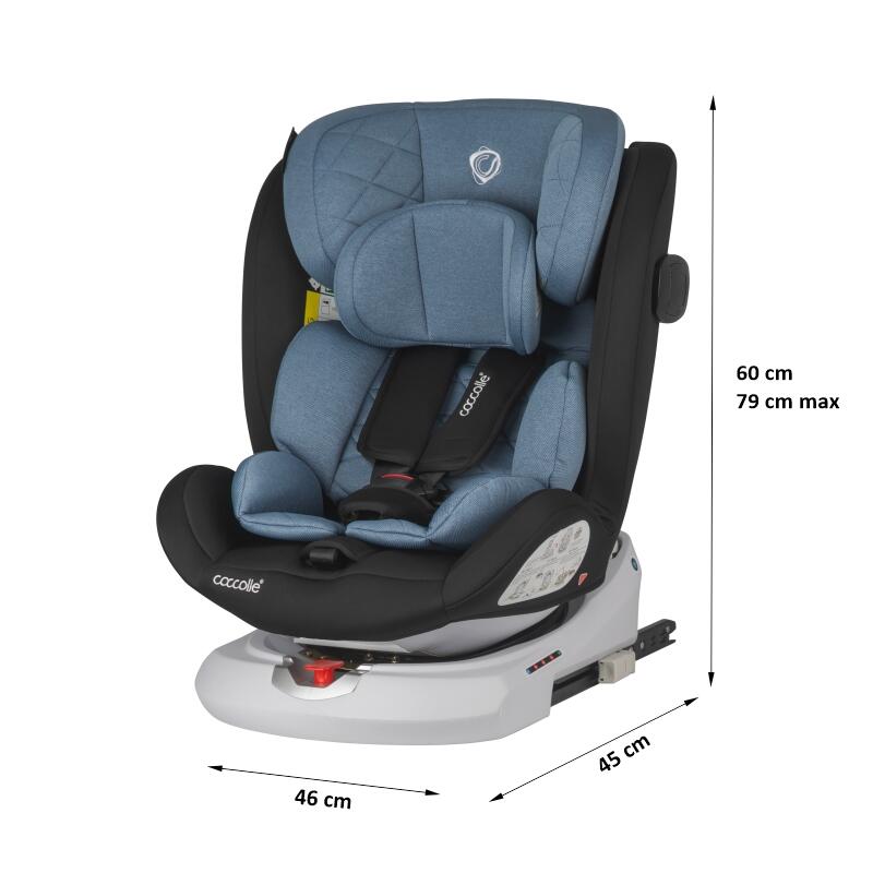 Scaun auto iSize 40-150 cm Coccolle Lyra Celestial blue - gogobaby.ro
