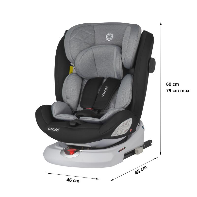 Scaun auto iSize 40-150 cm Coccolle Lyra Greystone - gogobaby.ro