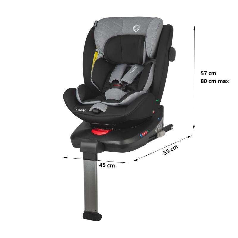 Scaun auto iSize 40-150 cm Coccolle Vigo Diamond black - gogobaby.ro