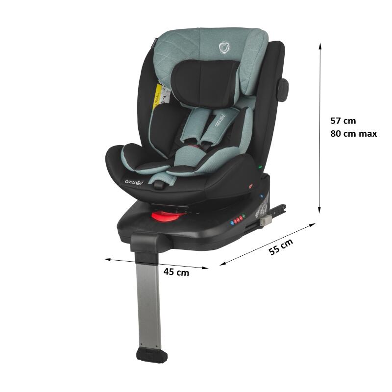 Scaun auto iSize 40-150 cm Coccolle Vigo Emerald green - gogobaby.ro