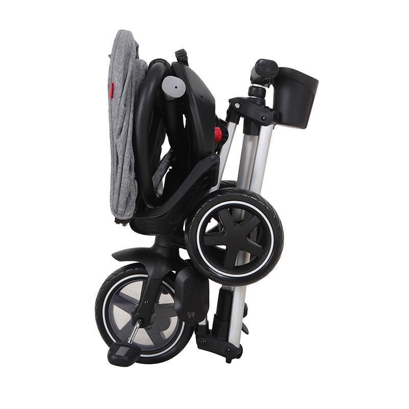 Tricicleta ultrapliabila Qplay Nova Rubber gri - gogobaby.ro