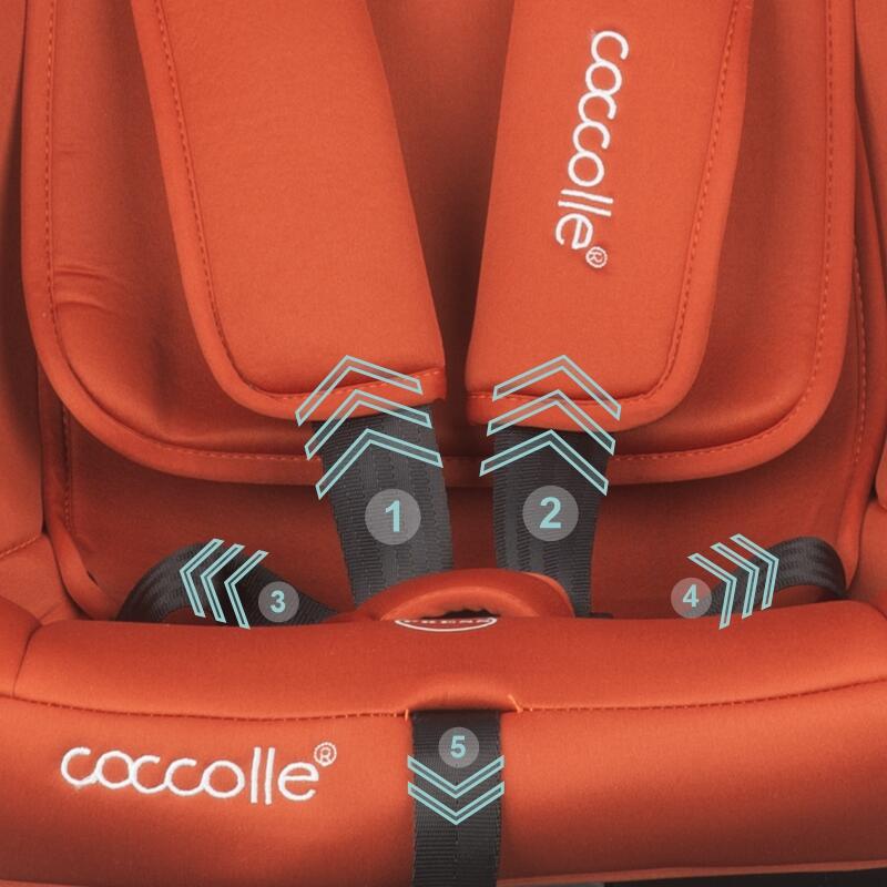 Scaun auto iSize 40-150 cm Coccolle Atira Cinnamon brown - gogobaby.ro