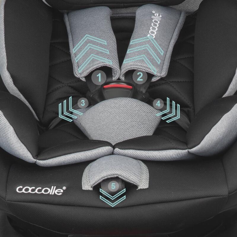 Scaun auto iSize 40-150 cm Coccolle Vigo Diamond black - gogobaby.ro