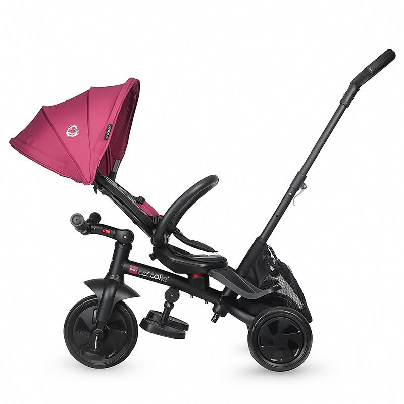 Tricicleta multifunctionala Coccolle Alegra Magenta - gogobaby.ro