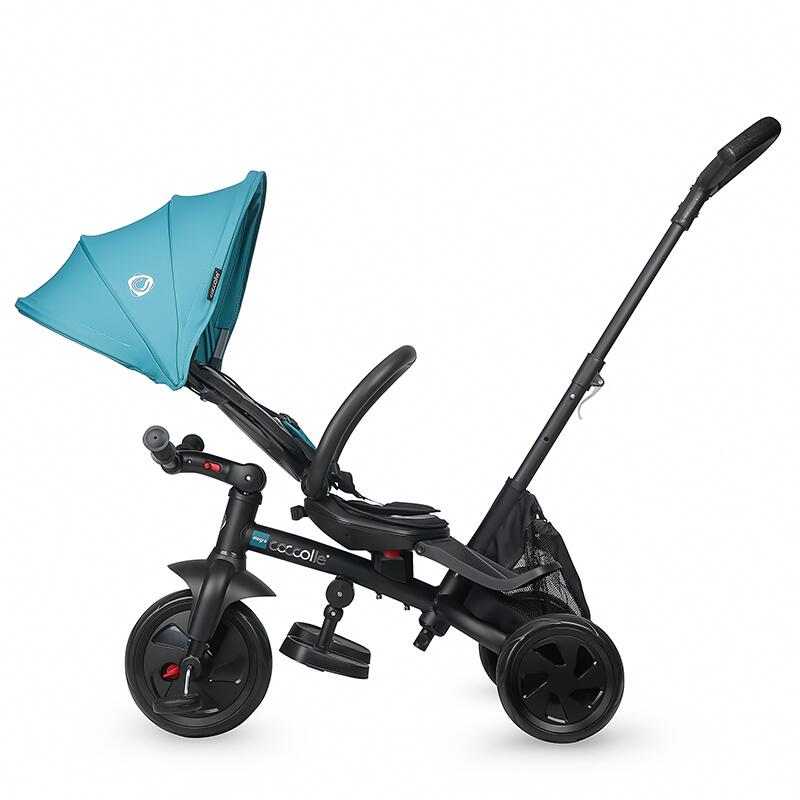 Tricicleta multifunctionala Coccolle Alegra Turquoise tide - gogobaby.ro