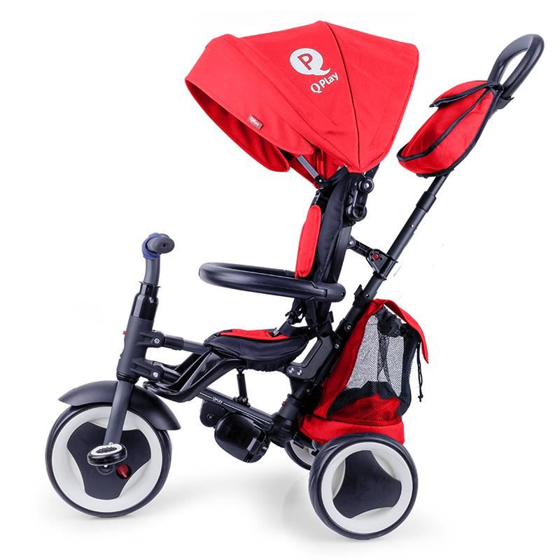 Tricicleta pliabila Qplay Rito+ Rosu - gogobaby.ro