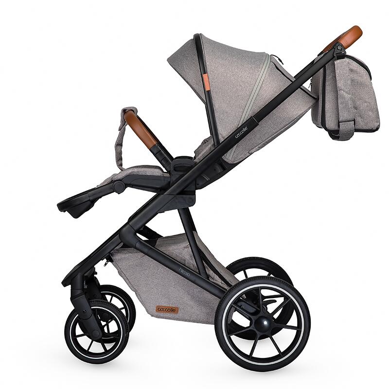 Sistem modular 3in1 Coccolle Nessia Lunar rock + Scoica auto Coccolle Knox Anthracite - gogobaby.ro