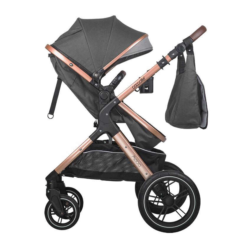 Carucior transformabil 3in1 Coccolle Melora Diamond black - gogobaby.ro