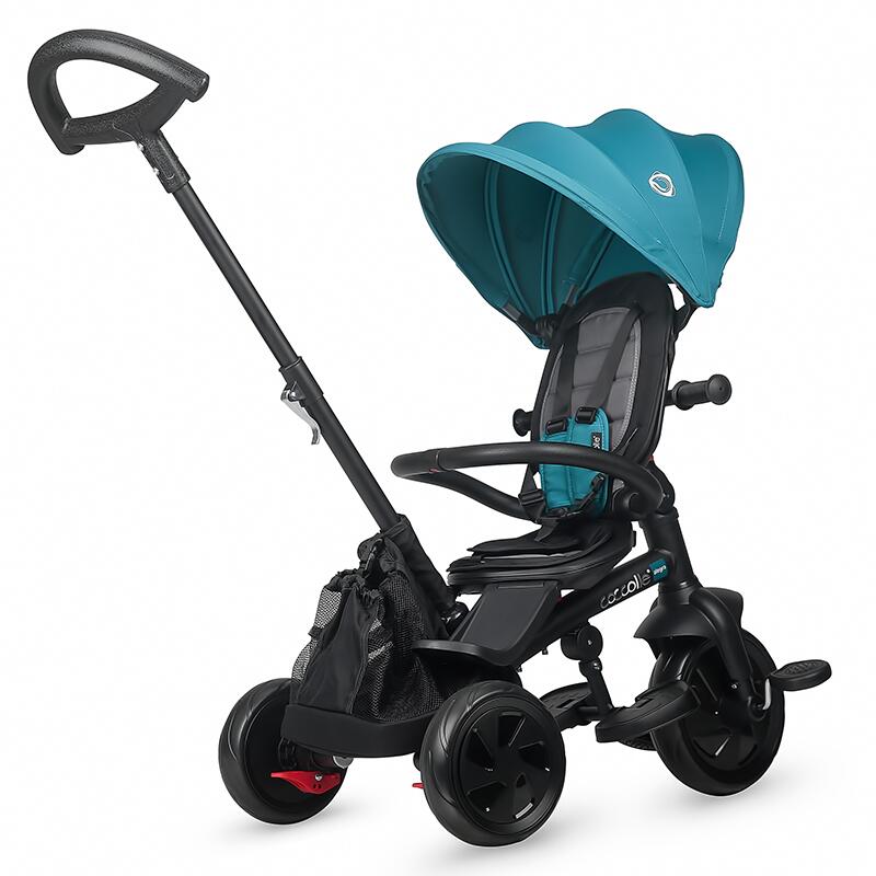 Tricicleta multifunctionala Coccolle Alegra Turquoise tide - gogobaby.ro