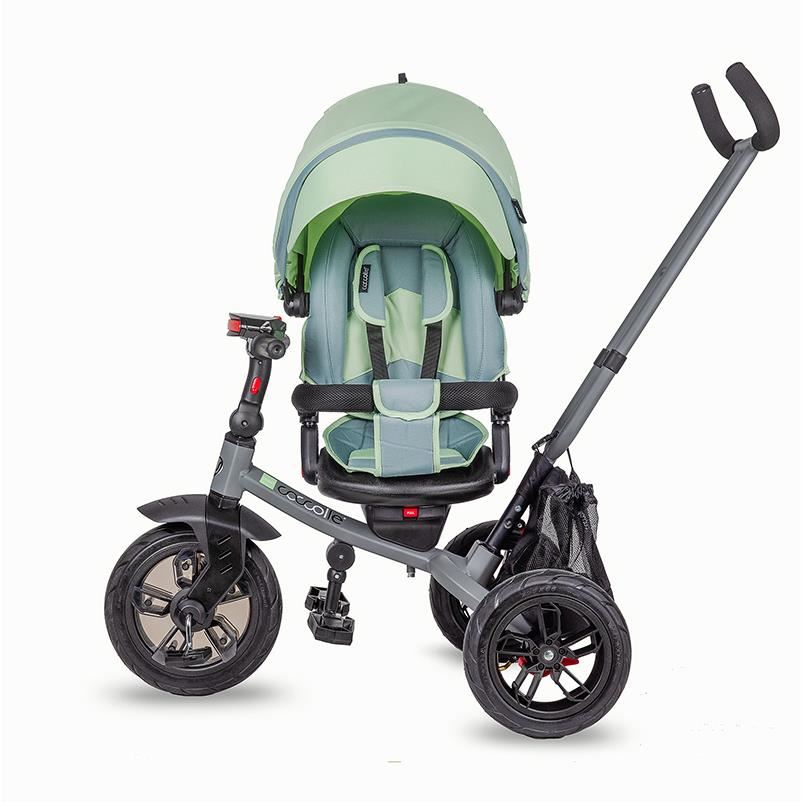 Tricicleta multifunctionala Coccolle Pianti Mint Green - gogobaby.ro