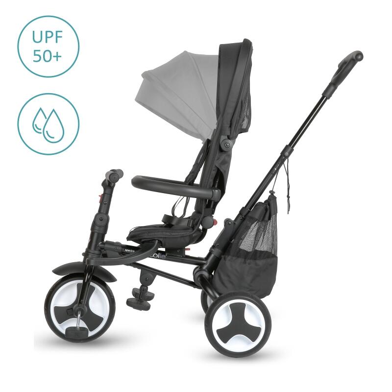 Tricicleta ultrapliabila Coccolle Spectra plus Jet Black - gogobaby.ro