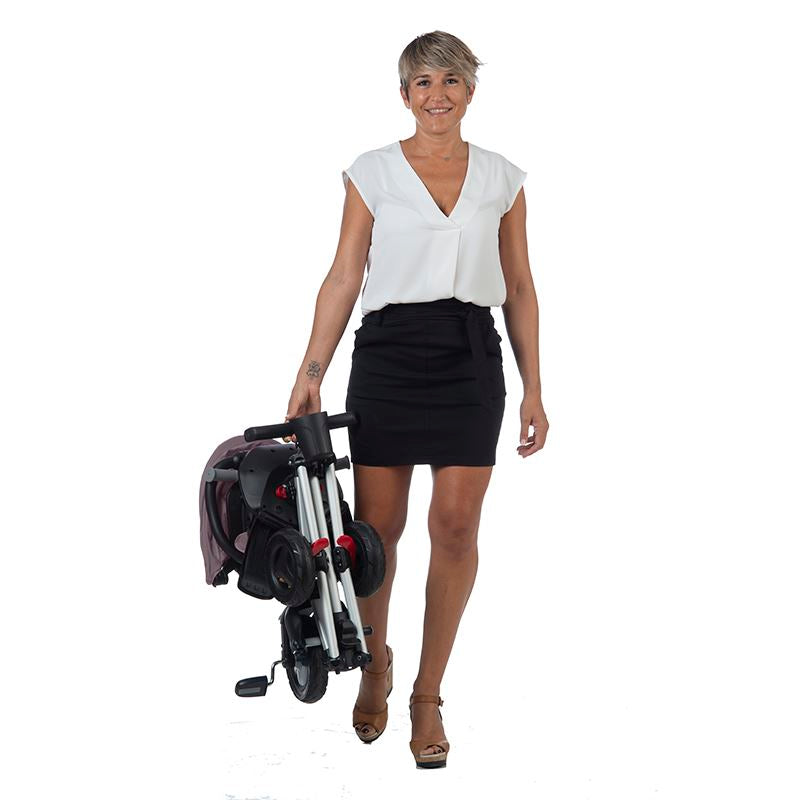 Tricicleta ultrapliabila Qplay Nova Rubber negru - gogobaby.ro