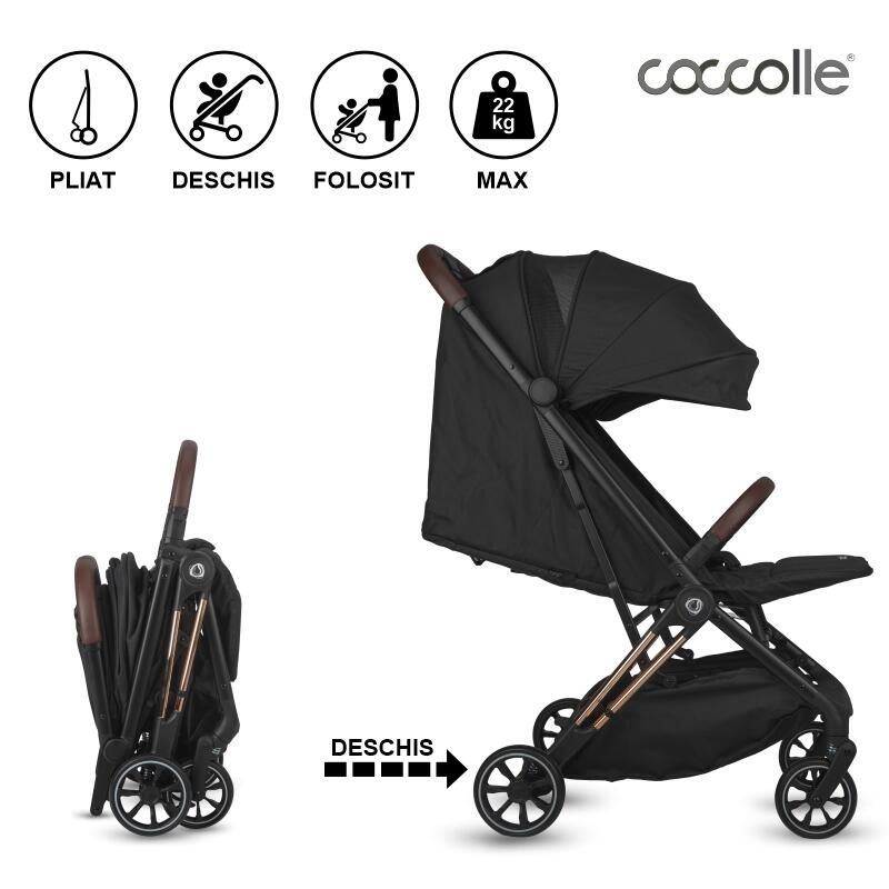 Carucior sport cu pliere automata Coccolle Beyla Gold LE - gogobaby.ro