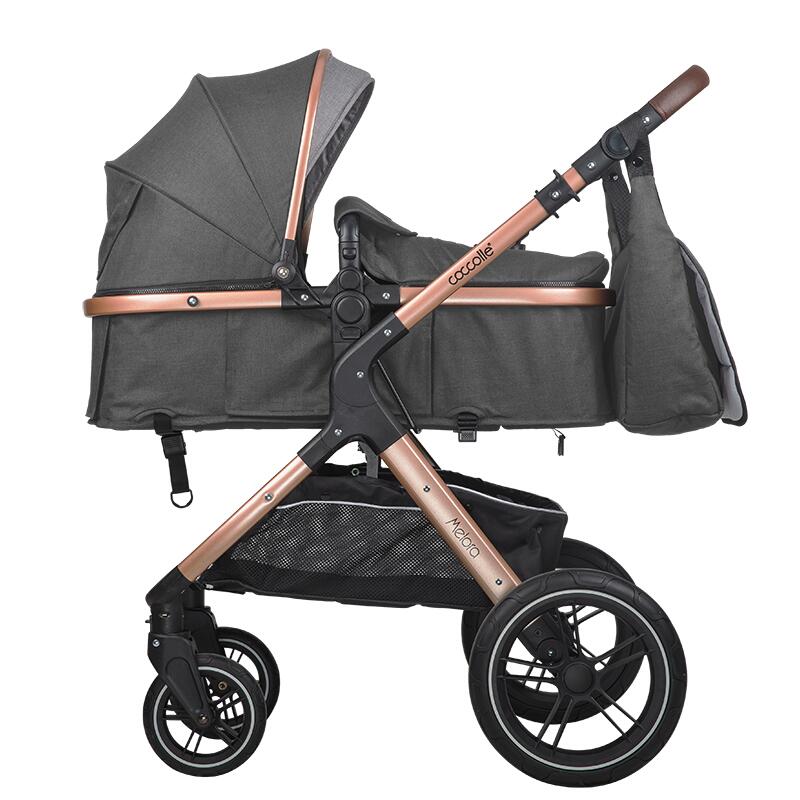 Carucior transformabil 3in1 Coccolle Melora Diamond black - gogobaby.ro