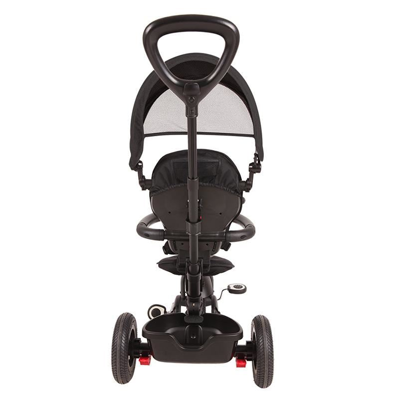 Tricicleta cu roti de cauciuc Qplay Rito Rubber Negru - gogobaby.ro