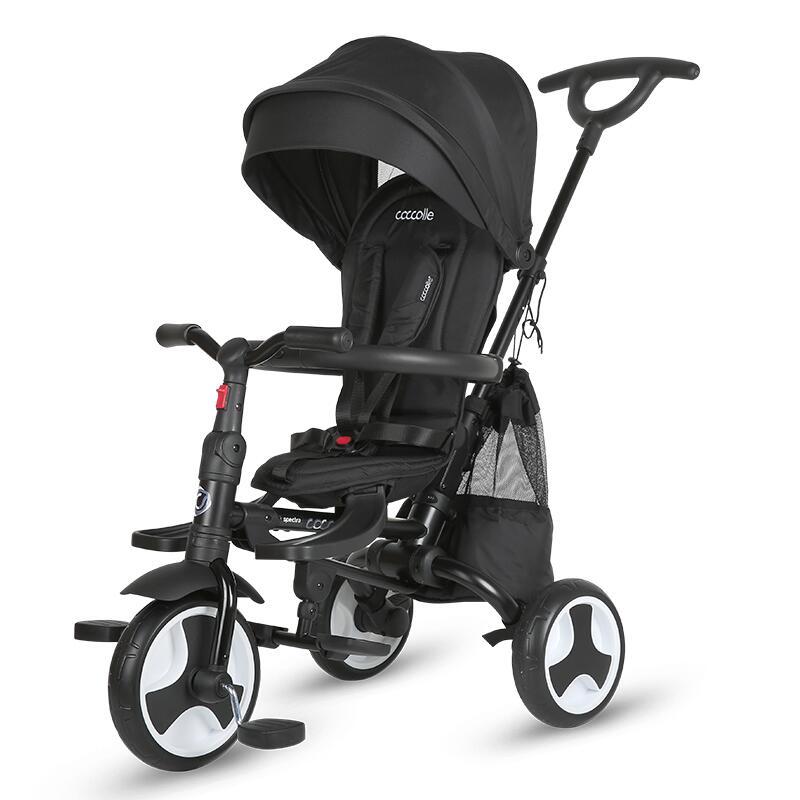 Tricicleta ultrapliabila Coccolle Spectra plus Jet Black - gogobaby.ro