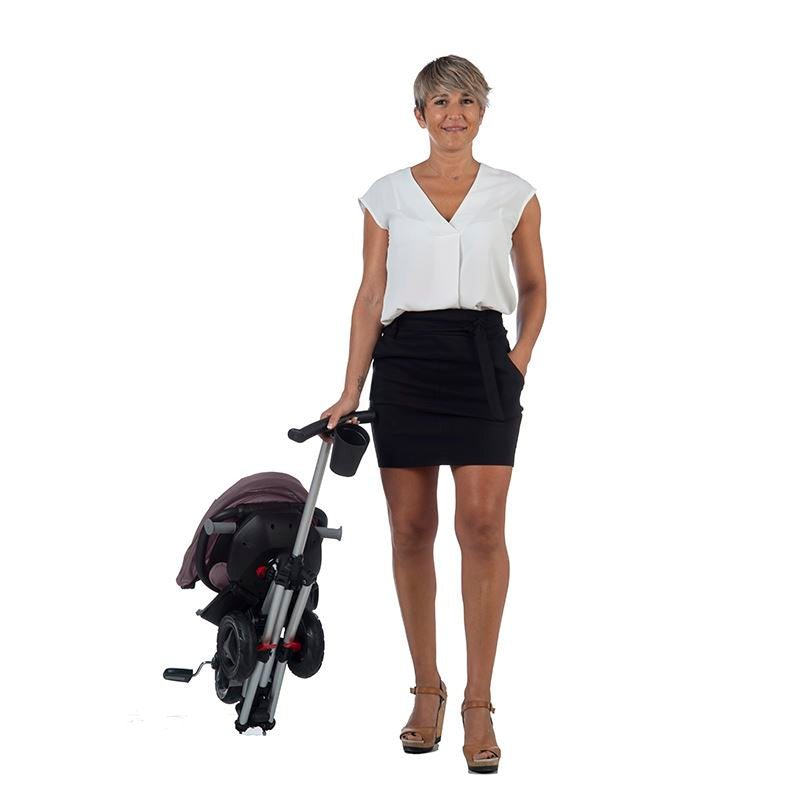 Tricicleta ultrapliabila Qplay Nova Rubber negru - gogobaby.ro