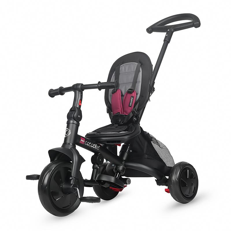 Tricicleta multifunctionala Coccolle Alegra Magenta - gogobaby.ro