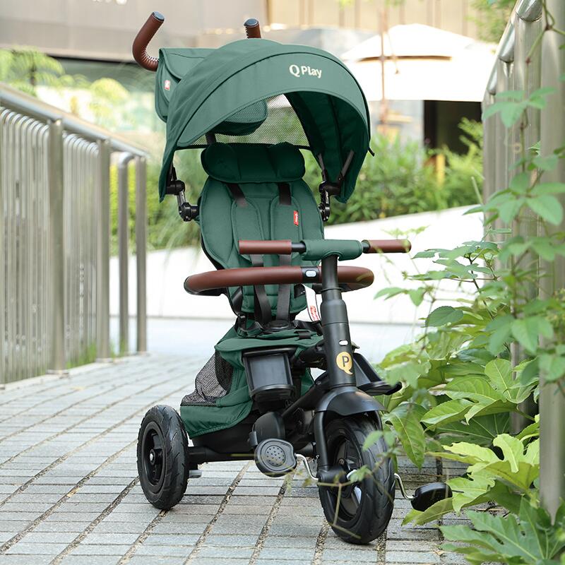 Tricicleta pliabila QPlay Rito Deluxe Verde - gogobaby.ro