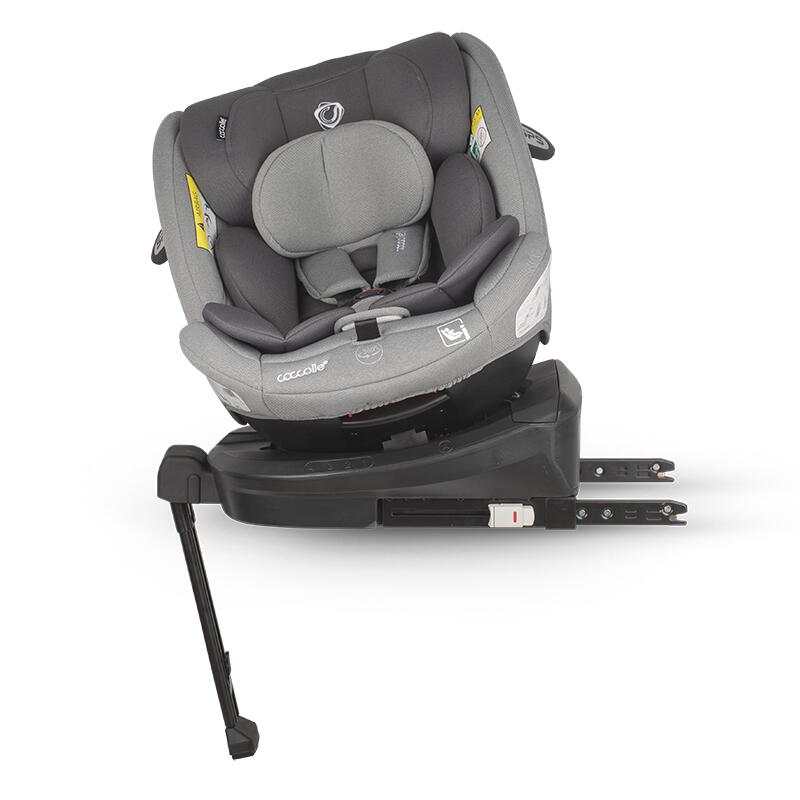 Scaun auto iSize 40-150 cm Coccolle Sidra Moonlit grey+Coccolle protectie bancheta auto mica - gogobaby.ro