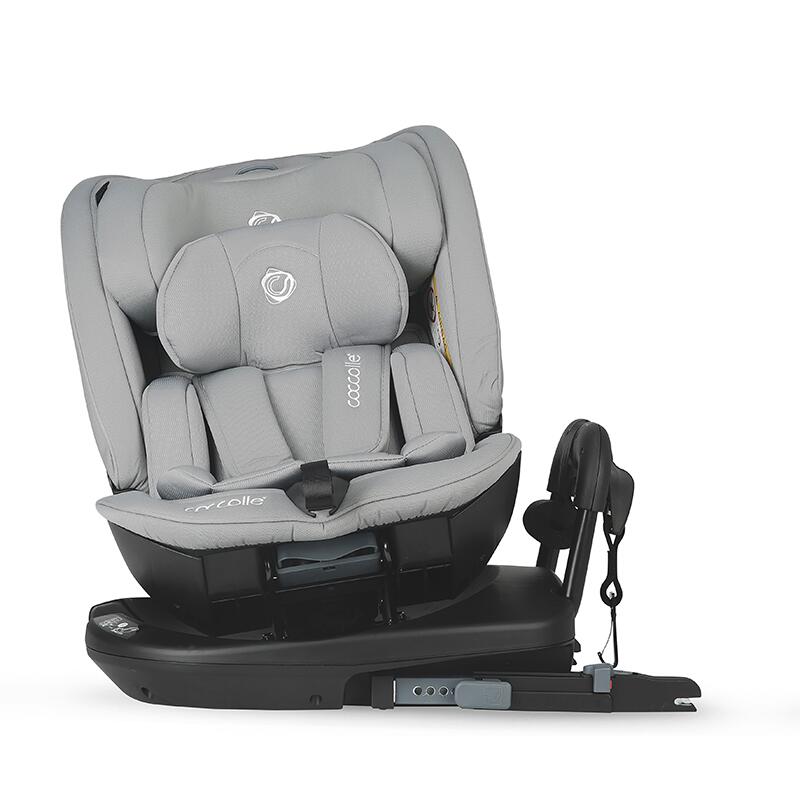 Scaun auto rotativ iSize Coccolle Velsa Neutral grey - gogobaby.ro