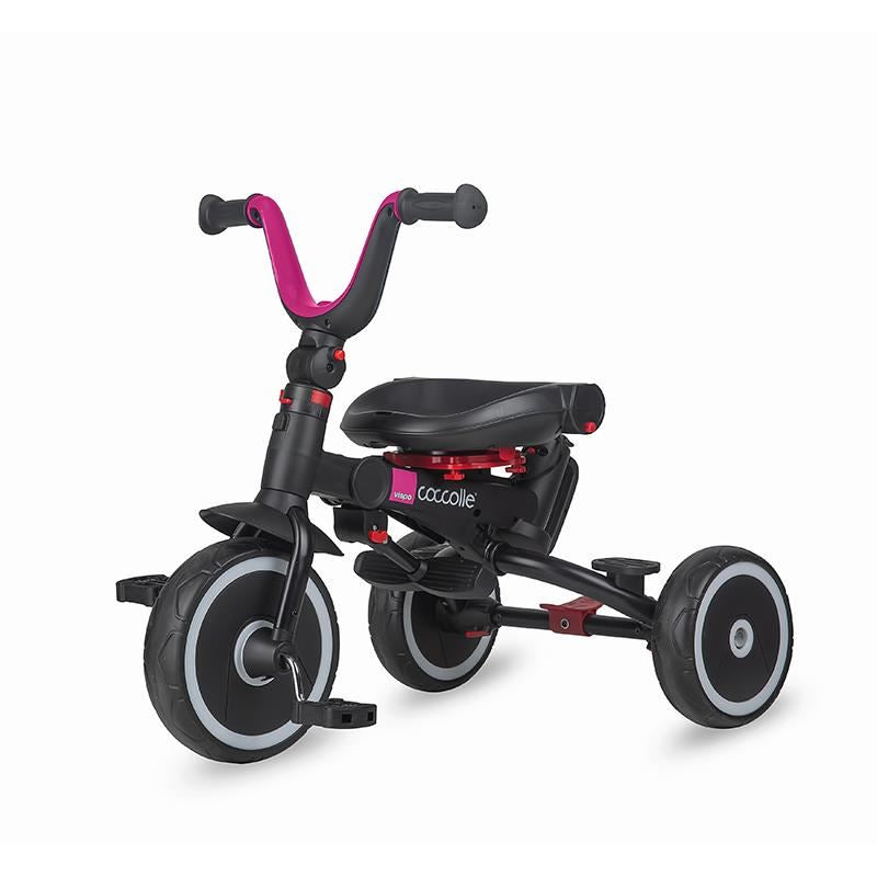 Tricicleta multifunctionala pliabila Coccolle Vispo Magenta - gogobaby.ro