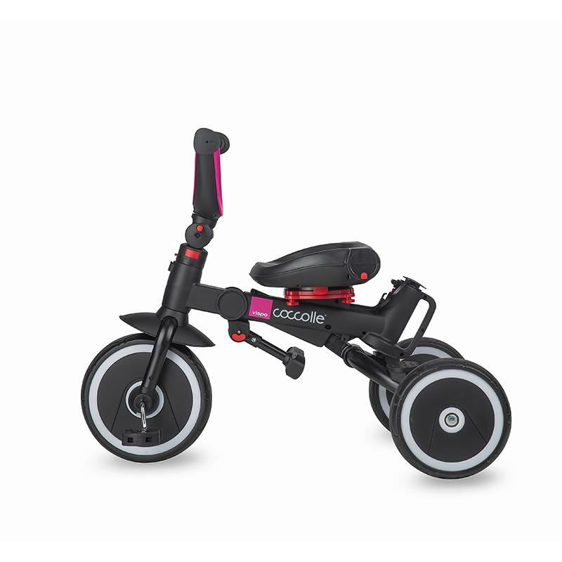 Tricicleta multifunctionala pliabila Coccolle Vispo Magenta - gogobaby.ro