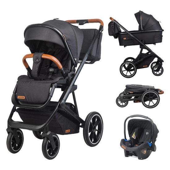 Sistem modular 3in1 Coccolle Nessia Diamond black - gogobaby.ro