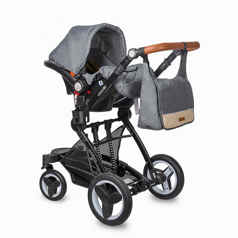 Carucior transformabil 3in1 Coccolle Ambra Safari Beige 2021 - gogobaby.ro