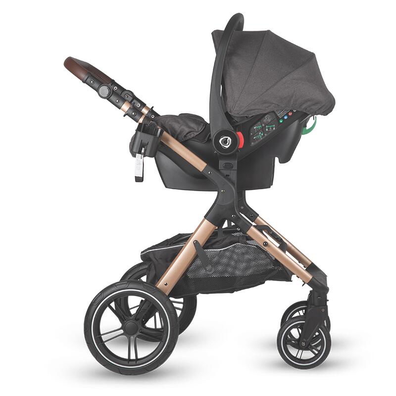 Carucior transformabil 3in1 Coccolle Melora Diamond black - gogobaby.ro