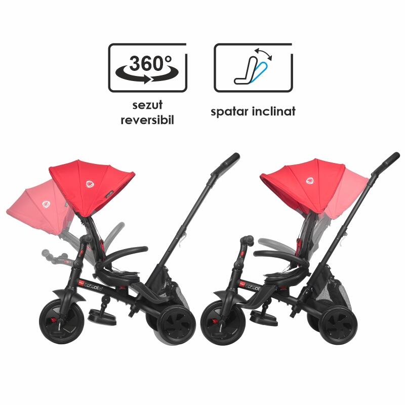 Tricicleta multifunctionala Coccolle Alegra Chili pepper - gogobaby.ro
